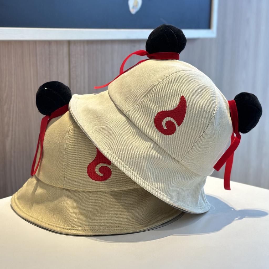 Cartoon Cute Bun Fisherman Hat Men and Women Spring and Summer Versatile Face Showing Small Sun Hat Basin Hat