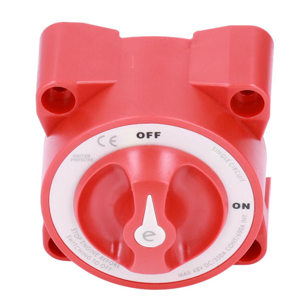 350A Battery Switch ON Off Knob Type Single Circuit Power Disconnect Isolator for Marine Boat Car Truck Trailer RV