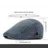 1pz Berretto da Pittore Retrò Estivo Unisex Moda Cappellino con Visiera Piatta Outdoor Casual Cappello Newsboy Monocolore Estivo Regolabile Per l'Uso Quotidiano