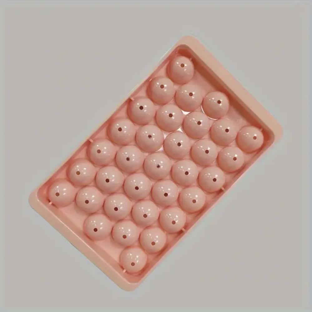 Round ice cubes, 2-piece set, 33 ice cubes, various ice cube trays, reusable ice cubes, BPA-free, suitable for parties, coffee,