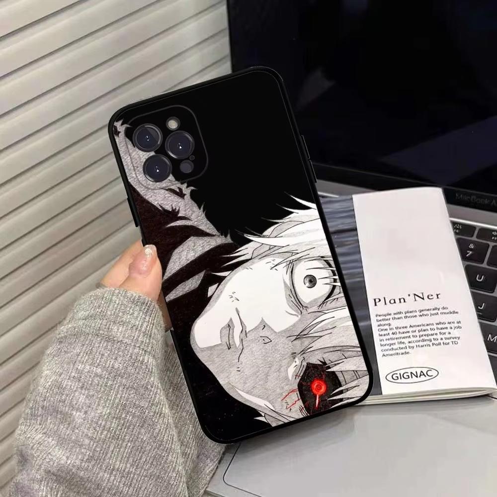 Anime Tokyo Ghoul Kaneki Ken Phone Case For iPhone 16 15 14 13 12 11 Pro Max XS X XR 7 8 SE Silicone Soft Cover
