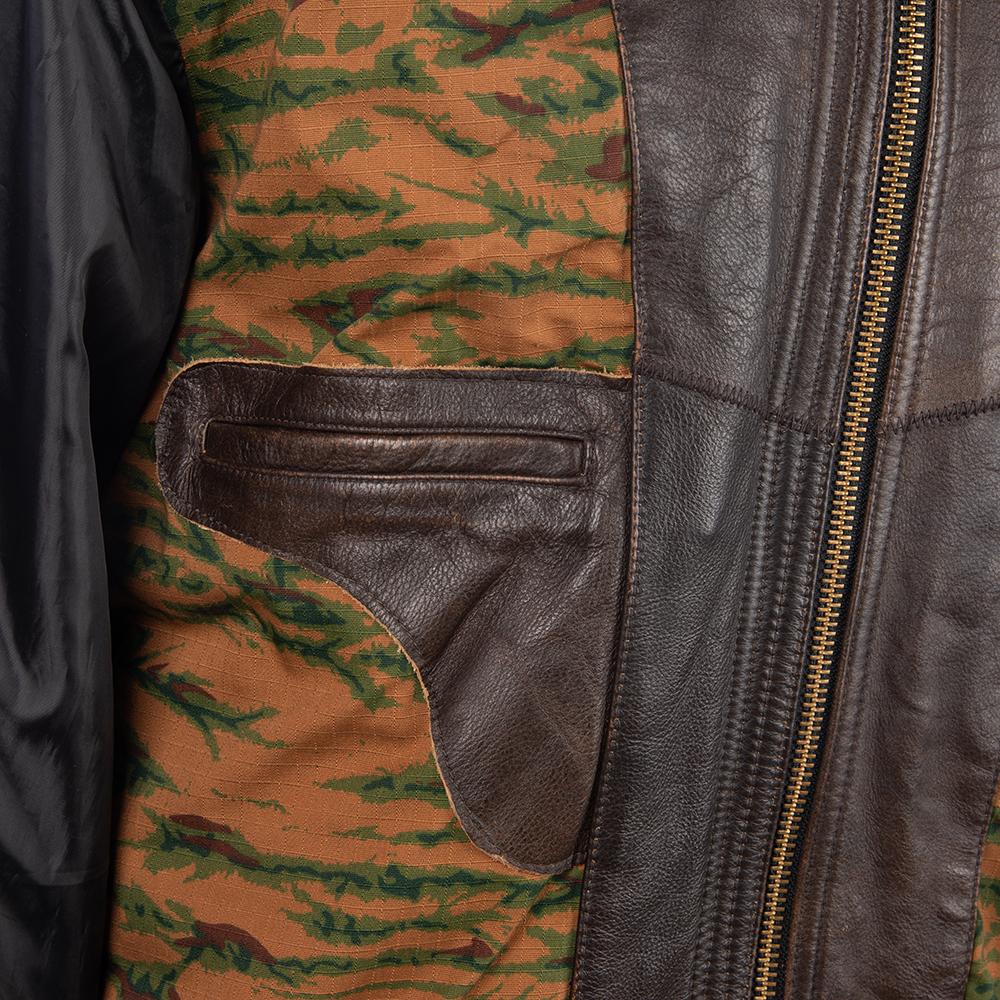 Vintage Brown Genuine Cow Men Leather Jacket Black Sheepskin Loose Men's Oversized Coat Spring Autumn