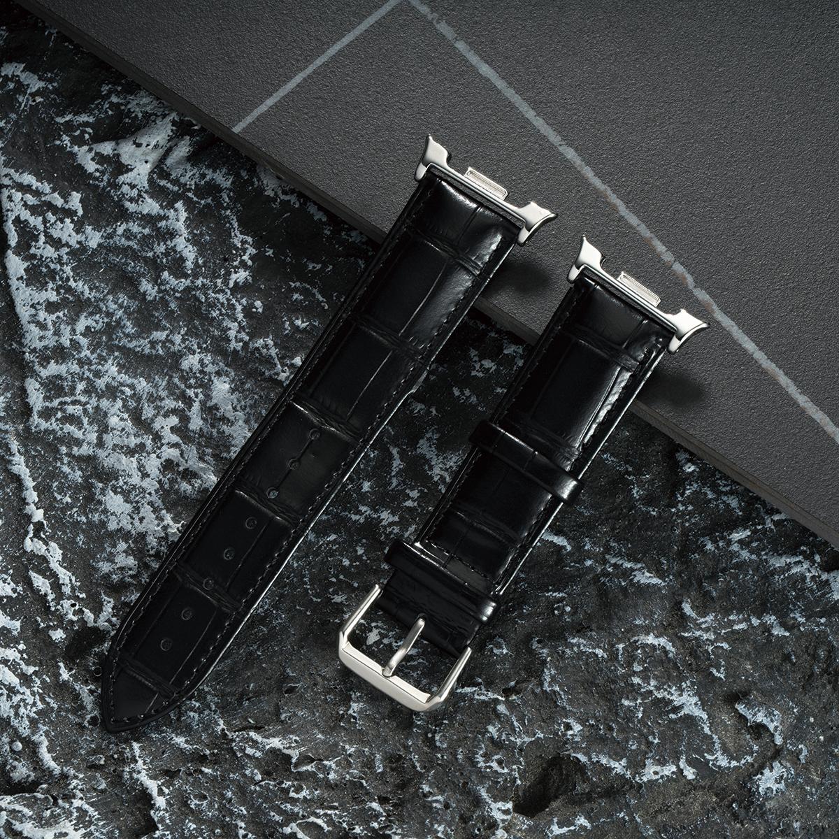 

Ремешок с бамбуковым узором для Samsung galaxy watch 8 40 44 мм / 8 classic 46 мм Кожаный ремешок для galaxy ultra 2025/7 47 мм Браслет for galaxy 8 40 44mm
