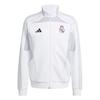 Adidas Track Real Madrid UBP Logo Stand Collar Raglan Long Sleeve Jacket Men Jacket White Light-Gray JN3069