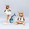 Kawaii Cat Ear Girl Kinako Anime Figure Action Figure Cartoon Girl Model Statue Collection Desktop Decoration Ornament Toys Gift