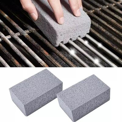 Limpiador de plancha de ladrillo para parrilla de barbacoa, raspador de piedra para limpieza, estantes para BQ, limpiador de manchas y grasa, herramientas para barbacoa, piedra limpia