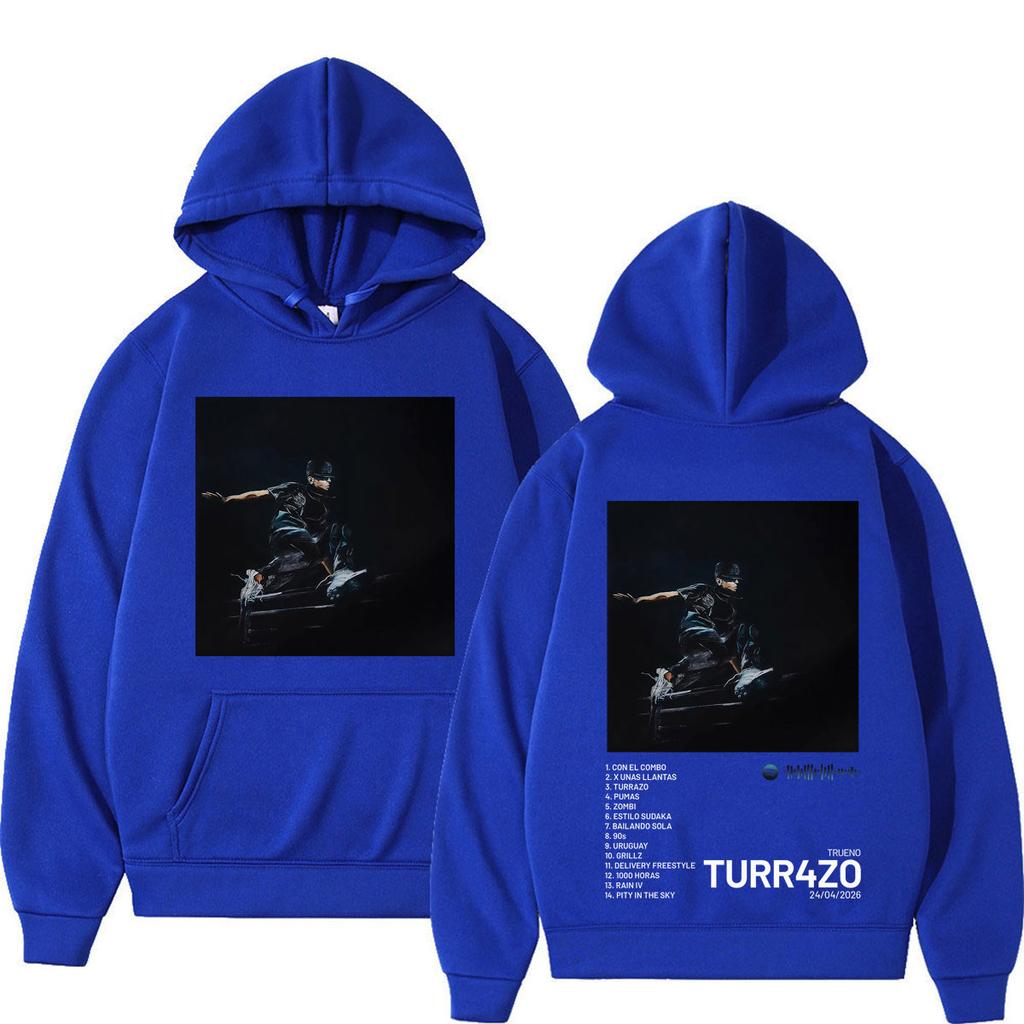 Rapper Trueno Turr4zo Album Print Hoodie Herren Damen Mode Vintage Locker Lässig Gothic Punk Sweatshirts
