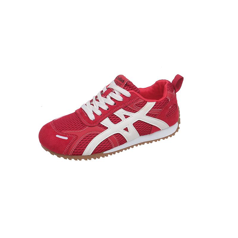 Skinny mesh breathable moral training shoes women's 2025 spring and summer soft soles are not tired feet flat soles versatile casual Forrest Gump