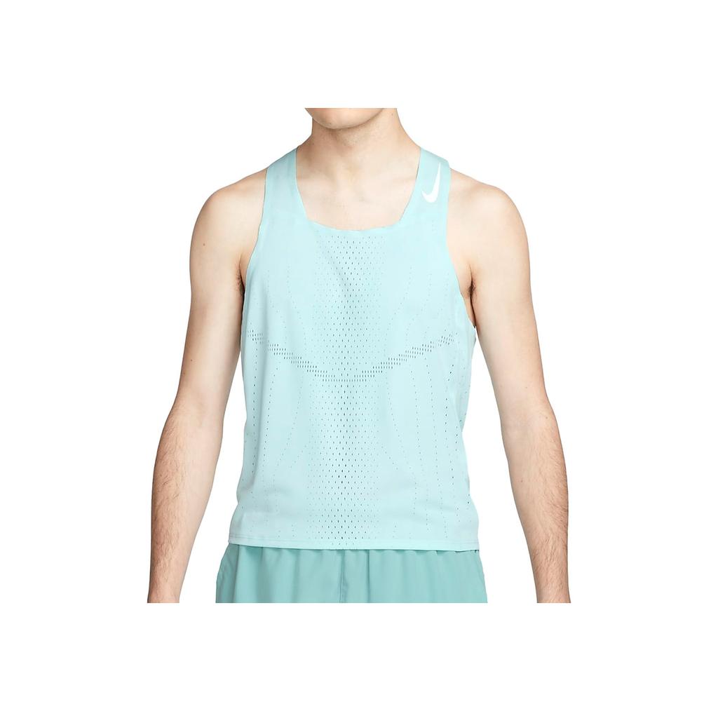 Nike Canotta da Corsa Uomo Dri-FIT ADV Tinta Unita Asciugatura Rapida Azzurro Chiaro DM4625-346