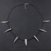 Chic Necklace for Black-Panther Cosplay Pendant Necklace Halloween Party Long Tooth Pendant Necklace Men Jewelry Gift
