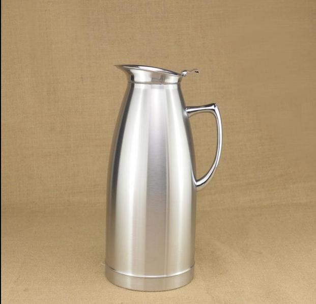 2L High Quality Stainless Steel Double Wall Vacuum Flask Europe Style Belly Shape Vacuum Thermos Water Kettle 1-1.5L