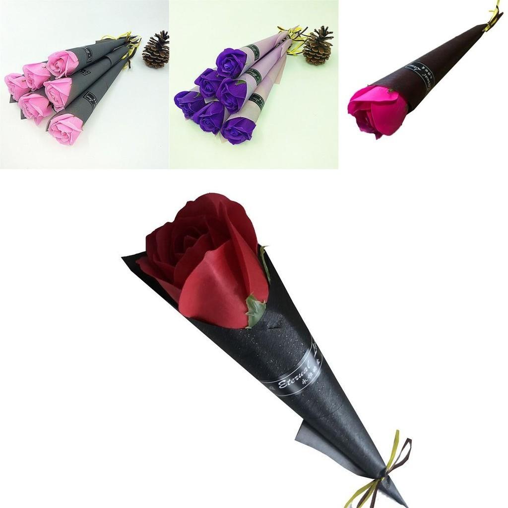 Exquisite Artificial Rose Soap Flower Eternal Single Bouquet For Home And Wedding Decor