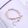 Bracciale di Perle d'Acqua Dolce Naturali LSOOYH Per Donne Eleganti Regali per San Valentino e per il Giorno del Compleanno, Accessorio Moda per Tutte le Stagioni
