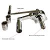 1 set 1/2" vridmomentmultiplikatornyckel Luggmutterborttagare Typ Bildäck demontering Arbetsbesparande kraftnyckel 3200N.M