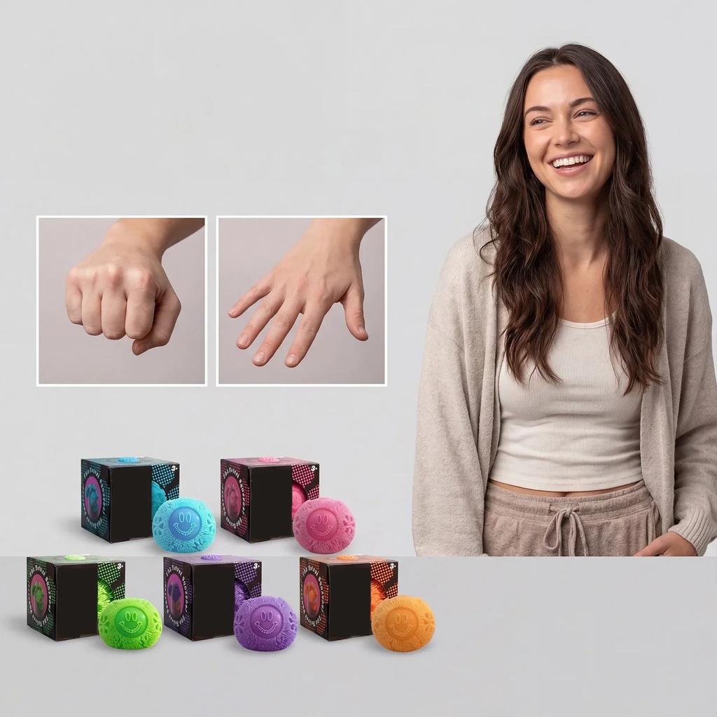 Hot Nee Doh Fuzz Pressure Ball Cute Healing Soft Fluffy Squeeze Toy Anti Anxiety Ball Portable Office Relaxation Gift Ornament