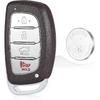 Beefunny Replacement Smart Remote Entry Key Fob for Hyundai Elantra 2016 2017 2018 FCC ID:CQOFD00120,P/N:95440-F2000 95440-F3000 4 Buttons 434MHz 8A