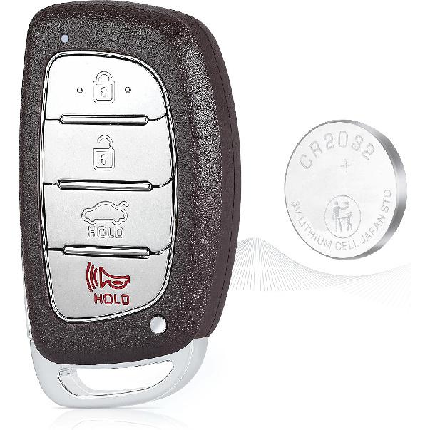 

Beefunny Replacement Smart Remote Entry Key Fob for Hyundai Elantra 2016 2017 2018 FCC ID:CQOFD00120,P/N:95440-F2000 95440-F3000 4 Buttons 434MHz 8A