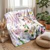 Magical Unicorn and Angel Theme Blanket Lightweight Warm Flannel Blanket Decorative Throw Blanket for Home Decoration