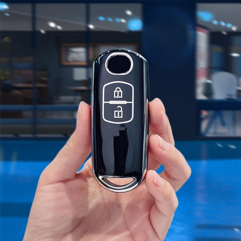 2 Buttons Car Key Case Cover Shell Remote Keyless Fob Case For Mazda Cx3 Cx7 Cx9 Mx5 3 6 Atenza Axela Demio Cx5 Accessories