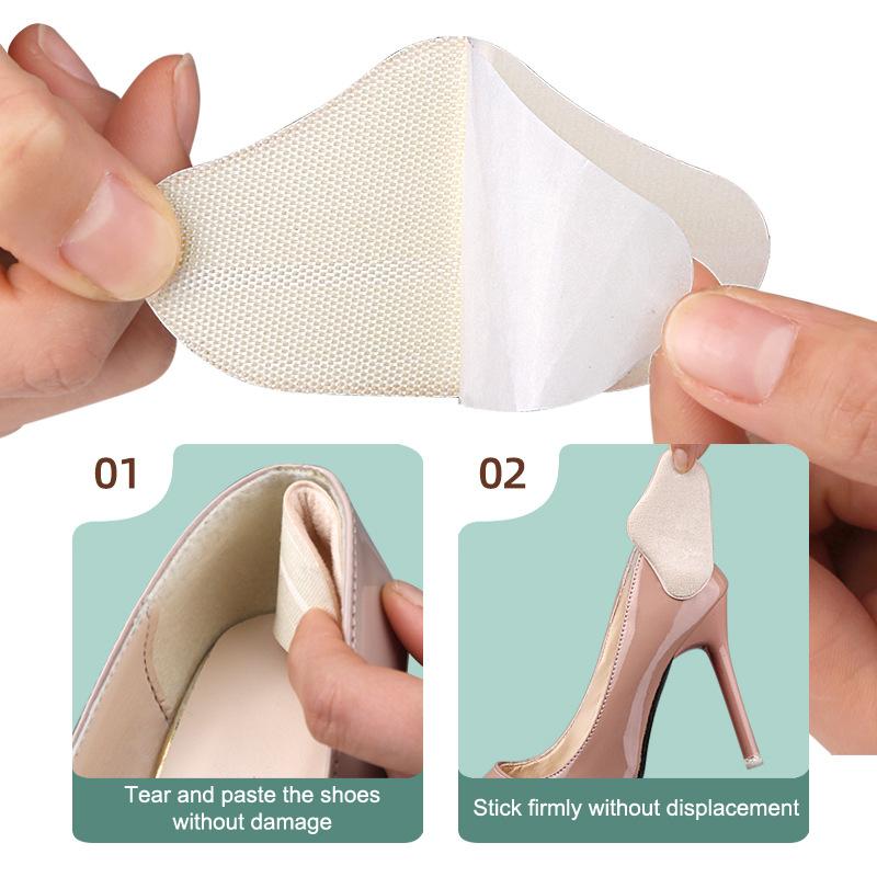 Soft 5D Heel Stickers Heel Protectors Sneaker Shrinking Size Insoles Anti-Wear Feet Shoe Pads Adjust Size High Heel Cushion Inse