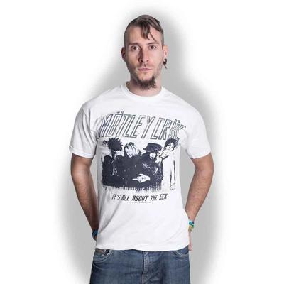 Motley Crue 'Stencil' Weißes T-Shirt - NEU