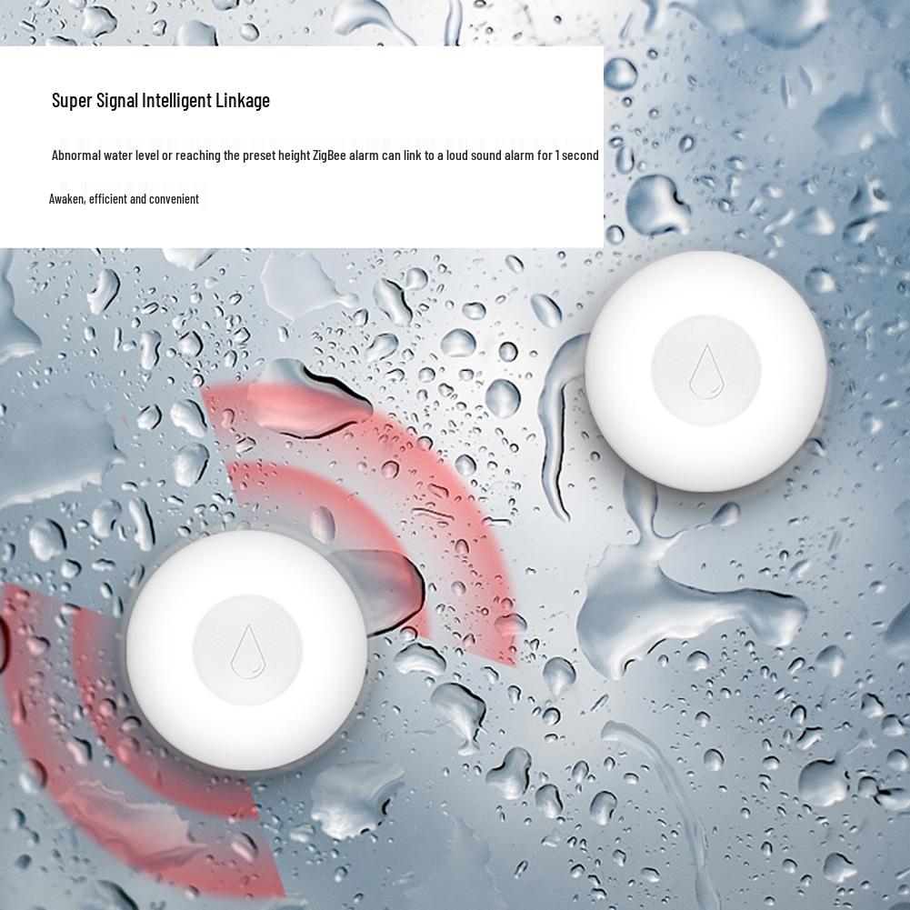 Tuya Zigbee Smart Water Leak Detector with App Timer Alarm