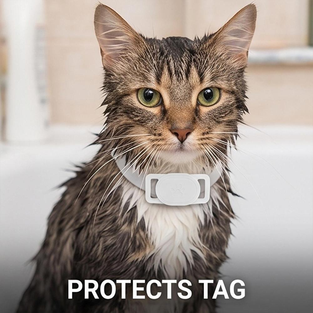 1pack Pet Dog Collar Holder Waterproof Silicone for Xiaomi Tag Protector Case Lightweight for Xiaomi Tag Case for Pet Cat Collar
