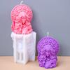 3D Half Body Queen Candle Silicone Mold DIY Goddess Plaster Crafts Mould Nordic Portrait Ornament Resin Molds Halloween Decor