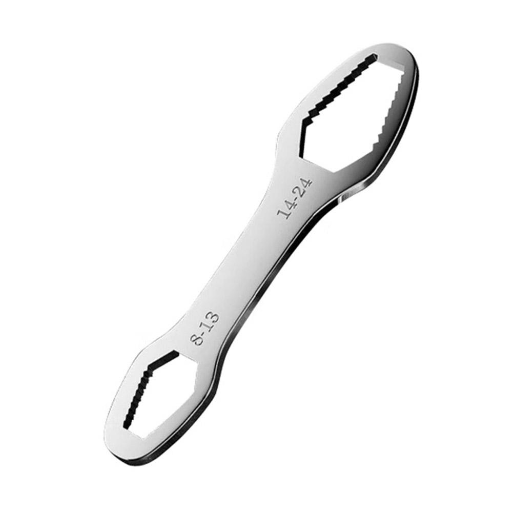 Small Ultra Hard Steel Wrench Multifunctional Double Headed Self Tightening Wrench Versatile Plum Blossom Universal Wrench