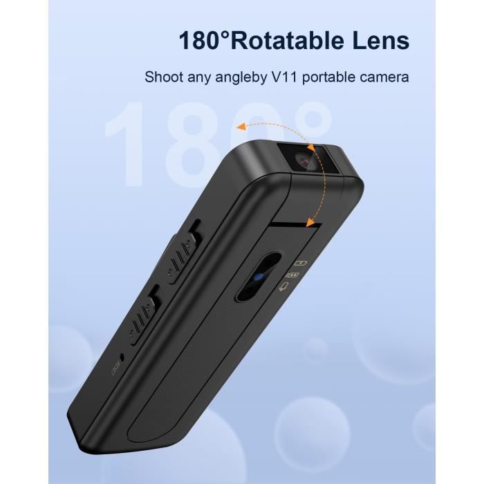 Caméra Mini - ZAQE - V11 - 1080P - 64 Go - Vision Nocturne