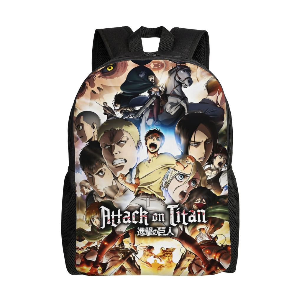 Wings of Freedom Shingeki No Kyojin  Anime Backpack Fashion High School Work Daypack Attacks on Titans Laptop Shoulder Bag Gift
