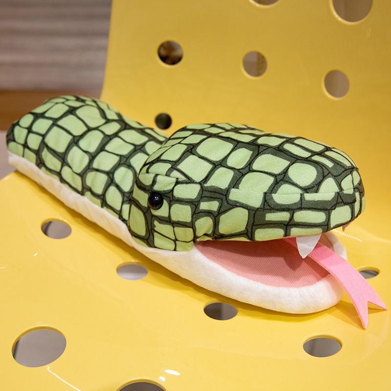 Cute Simulation Kiwi Doll Plush Toy Kiwi Doll Big Snake Hand Puppet Children'S Performance Doll
