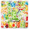 50 Cocktail Creative Stickers Personalized, Fresh, Guka Wine Decorative Mobile Phone Case Computer Stickers