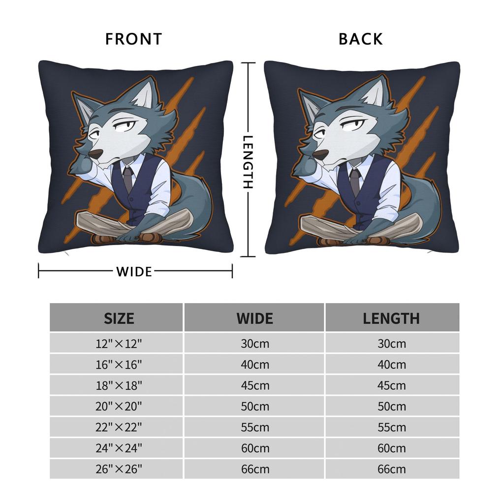 Animal Legoshi Wolf Pillow Case Graphic Pillow Cover Vintage Pillowcases For Sofa Bedroom Home Decor