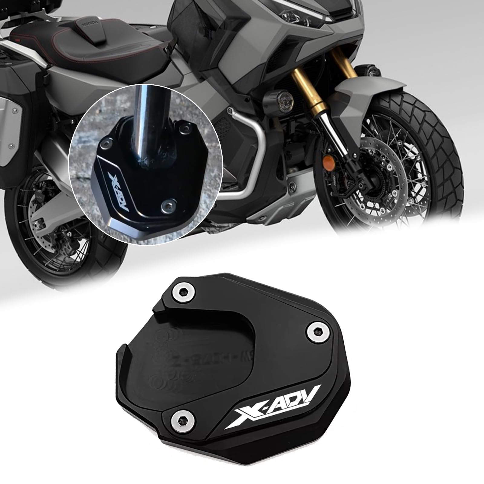 

XIAXIA For X-ADV 750 XADV750 2022 2023 2024 2025 CNC Motorcycle Kickstand Side Stand чёрный