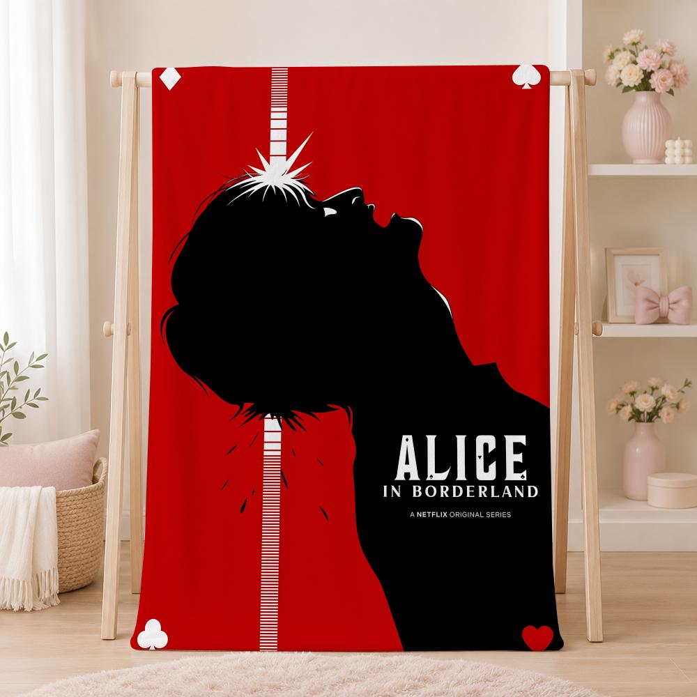 Popular Drama A-Alice In BorderlandS Throw Summer Flannel Throw Blanket Soft Antistatic Washable KidFriendly Couch Bed