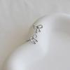 _FF36 925 Silver Mini Ribbon Earrings
