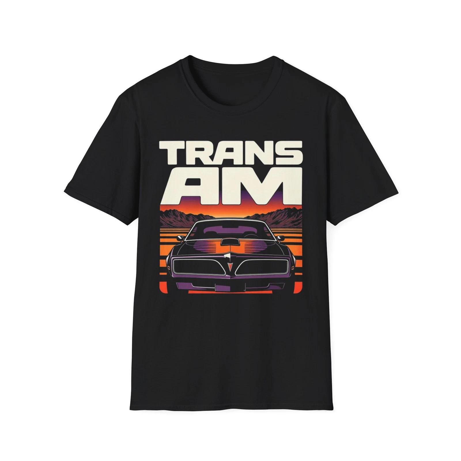 Trans Am Retro Sunset Car T-Shirt Classic Performance Graphic Tee XXXL