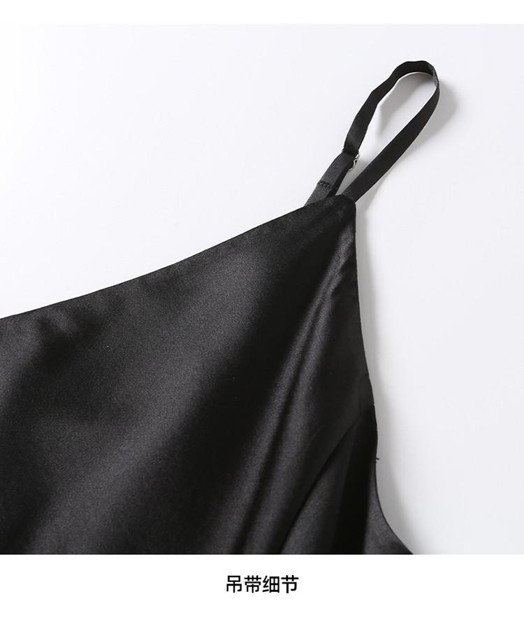 Minimalist Style Mulberry Silk Camisole Dress for 2026 Summer, Elegant Temperament, Versatile Mid Length Dress