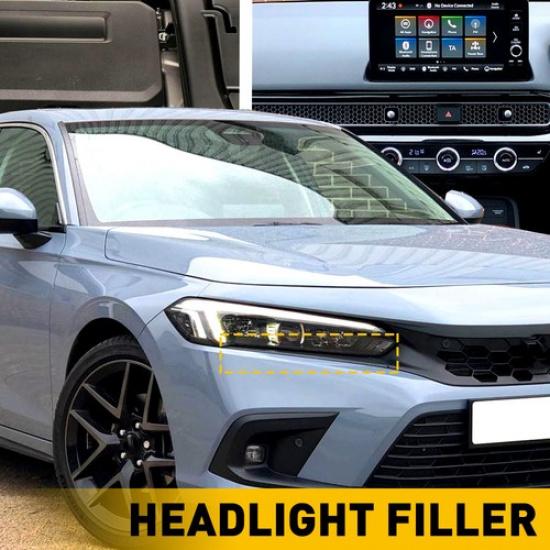 2x Augenlid Scheinwerfer Zierleiste Unten Füllabdeckung Für -2024 Honda Civic