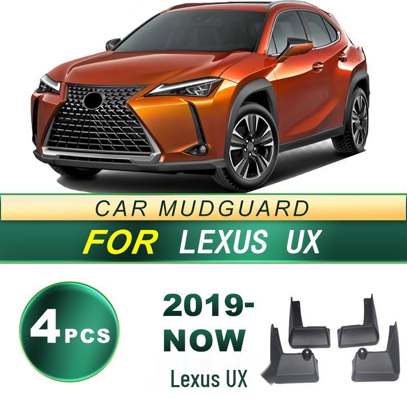 Lexus UX (2019-Настоящее время) Мягкие резиновые брызговики - Установка без сверления