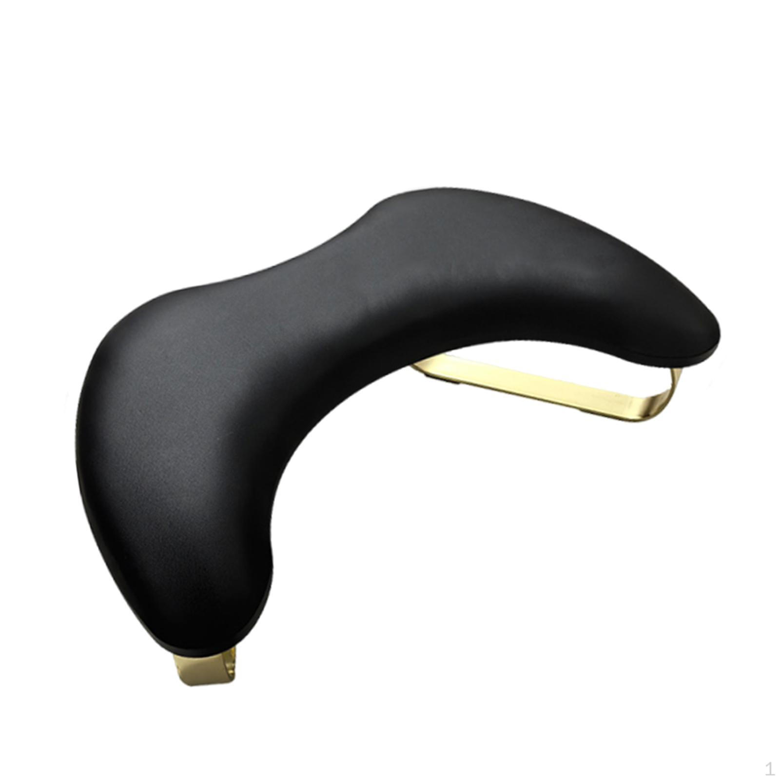 

Ergonomic And Comfortable Manicure Cushion with Armrests Metal Feet, Ideal for Acrylic Nails at чорний