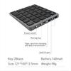 Tastatură numerică Bluetooth fără fir cu HUB USB Tastatură numerică reîncărcabilă cu moduri duale pentru tabletă laptop