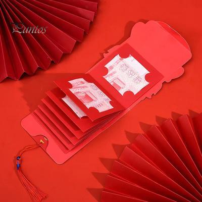 Zodiac Cartoon 3D Red Envelopes with Tassels Eye-catching Good Luck Festive Decoration Foldable Red Envelope