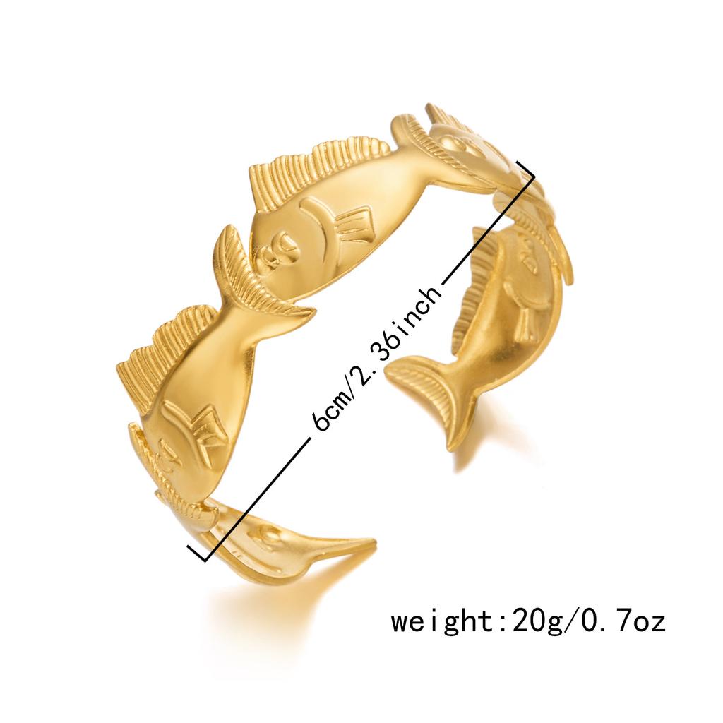 European and American Retro Geometric Irregular Pattern Hollow Stainless Steel Bracelet Hip Hop Personality Trend Women's Bracelet