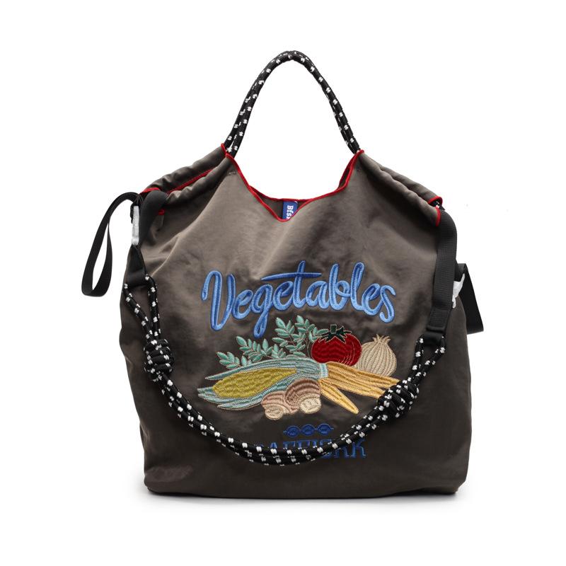 Exquisite and Versatile Embroidery Contrasting Color Large Capacity Women's Underarm Bag Korean Version of the New One-shoulder Crossbody Bag