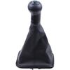 ApplianPar 5 Speed Gear Shift Knob Stick Shifter Lever Head with Gaitor Boot Cover for VW Bora Golf Jetta MK4 GTI R32 1999-2005