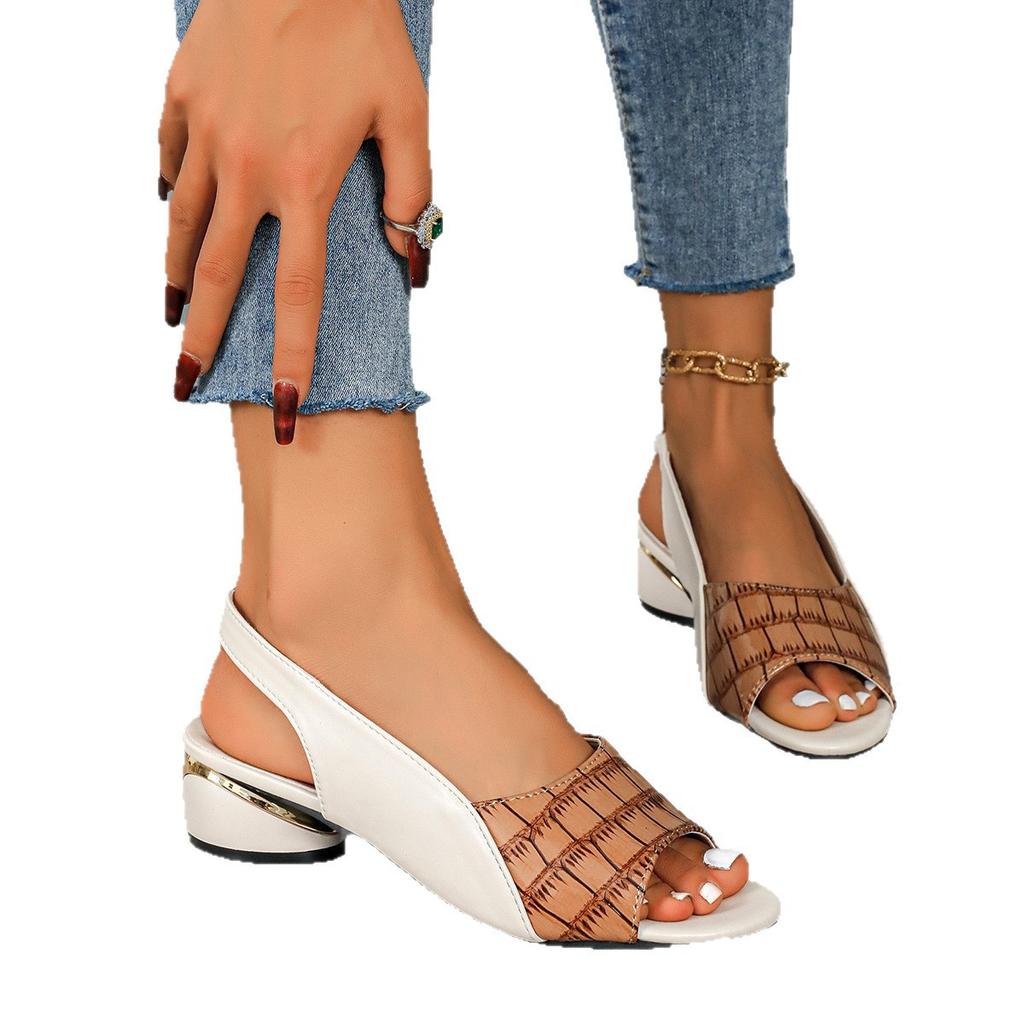 Damen Sandalen aus weichem Leder, Damenschuhe in Übergröße