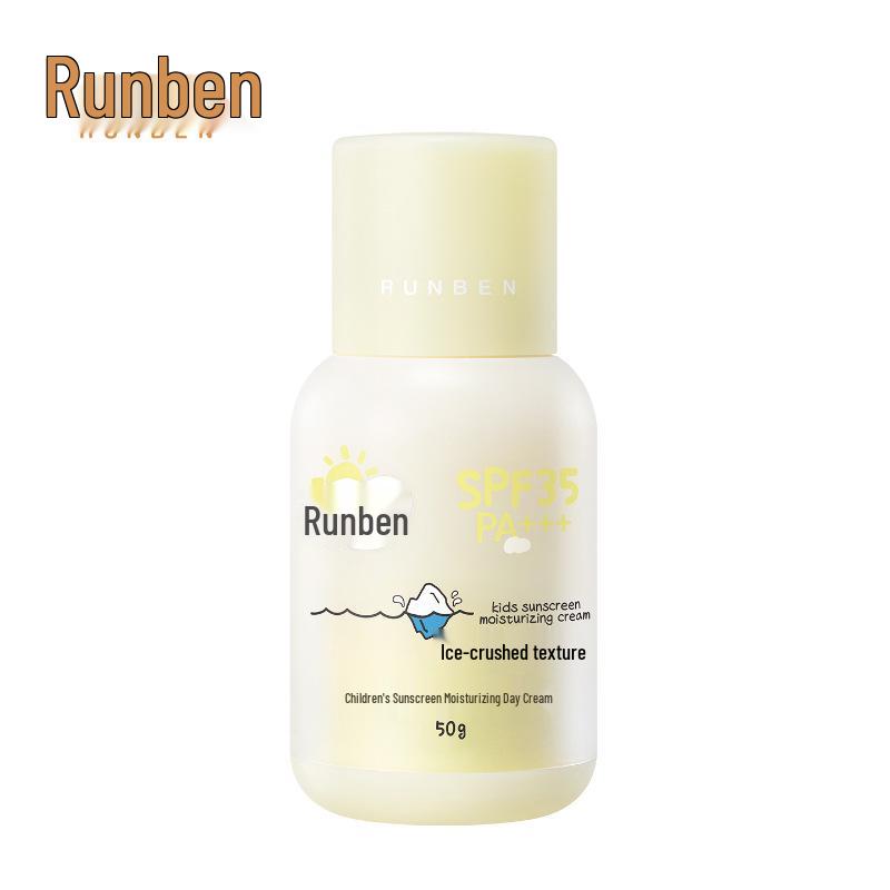 Runben Kids  Sunscreen Lotion - UV Protection, Moisturizing, Water-Resistant, for Boys & Girls