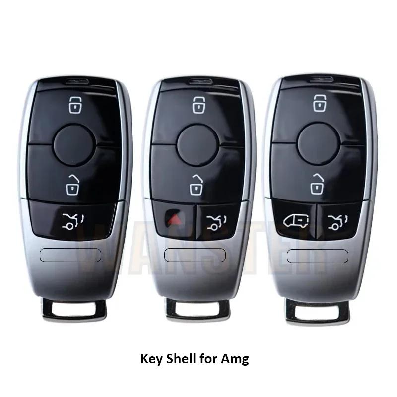 3 4 Bottons Car Key Fob Case Shell Housing For Mercedes Benz A C E S G Class Glc Cle Cla Glb Gls W177 W205 W213 W222 X167 Amg